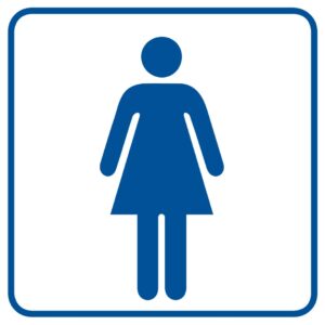 ZNAK - TOALETA DAMSKA - RA015 B2 PN