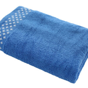 RĘCZNIK BAWEŁNIANY KORSYKA 70x140 480g. NIEBIESKI