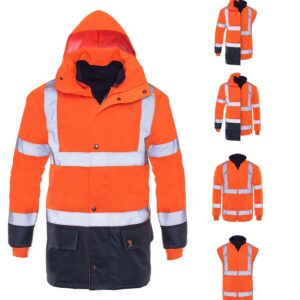 PROLUMO 5IN1 KURTKA OCIEPLANA POMARAŃCZOWA HVP